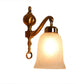 Samona Antique Gold Aluminium Wall Light - E27 holder - without Bulb - JS-5131-1W