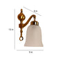 Samona Antique Gold Aluminium Wall Light - E27 holder - without Bulb - JS-5131-1W