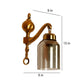 Gris Antique Gold Aluminium Wall Light - E27 holder - without Bulb - JS-5133-1W