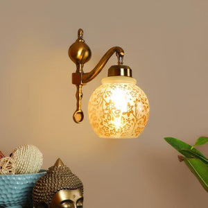 Redon Antique Gold Aluminium Wall Light - E27 holder - without Bulb - JS-5134-1W