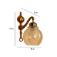 Redon Antique Gold Aluminium Wall Light - E27 holder - without Bulb - JS-5134-1W