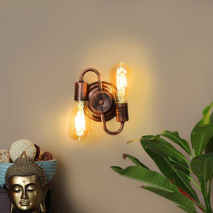 Arriba Copper Iron Wall Light - E27 holder - without Bulb - JS-5137-2W