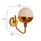 Oro Gold Iron Wall Light - E27 holder - without Bulb - JS-5144-1W