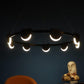 Diz Black Iron Chandeliers - Inbuilt LED - JS-5351-8-LED