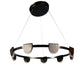 Diz Black Iron Chandeliers - Inbuilt LED - JS-5351-8-LED