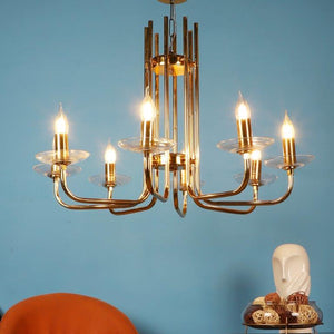 Kupa Gold Iron Chandeliers - E14 holder - without Bulb - JS-5352-8LP