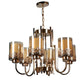 Kristi Gold Iron Chandeliers - E27 holder - without Bulb - JS-5353-6LP-S-307