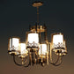 Kristi Gold Iron Chandeliers - E27 holder - without Bulb - JS-5353-6LP-S-307