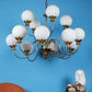 UFO Gold Iron Chandeliers - E27 holder - without Bulb - JS-5355-8-4LP