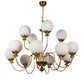 UFO Gold Iron Chandeliers - E27 holder - without Bulb - JS-5355-8-4LP