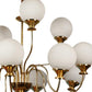 UFO Gold Iron Chandeliers - E27 holder - without Bulb - JS-5355-8-4LP