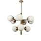 Luxi Gold Iron Chandeliers - E27 holder - without Bulb - JS-5356-6-3LP