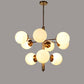 Luxi Gold Iron Chandeliers - E27 holder - without Bulb - JS-5356-6-3LP