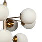 Luxi Gold Iron Chandeliers - E27 holder - without Bulb - JS-5356-6-3LP