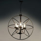 Rubi Black Iron Chandeliers - E14 holder - without Bulb - JS-5357-5LP