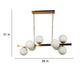 Yog Gold Iron Hanging Lights - E27 holder - without Bulb - JS-5361-8LP-WH