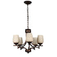 Verde Brown Iron Chandeliers - E27 holder - without Bulb - JS-5363-5LP