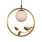 Anillo Gold Iron Hanging Lights - E27 holder - without Bulb - JS-5365-1LP