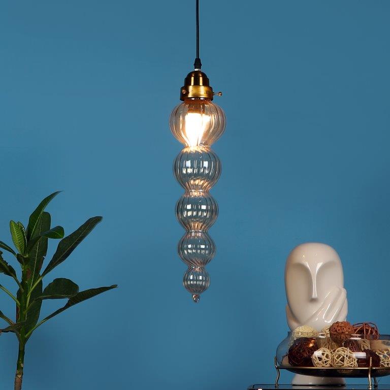 Diseno Gold Iron Hanging Lights - E27 holder - without Bulb - JS-5366-1LP