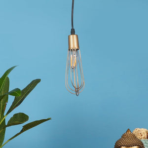 Tubo Gold Iron Hanging Lights - E27 holder - without Bulb - JS-5367-1LP