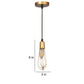 Tubo Gold Iron Hanging Lights - E27 holder - without Bulb - JS-5367-1LP