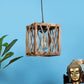 Cuadrado Brown Wood Hanging Lights - E27 holder - without Bulb - JS-5371-1LP