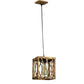 Cuadrado Brown Wood Hanging Lights - E27 holder - without Bulb - JS-5371-1LP