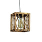 Cuadrado Brown Wood Hanging Lights - E27 holder - without Bulb - JS-5371-1LP