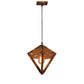 Enredar Brown Wood Hanging Lights - E27 holder - without Bulb - JS-5372-1LP