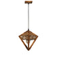 Enredar Brown Wood Hanging Lights - E27 holder - without Bulb - JS-5372-1LP