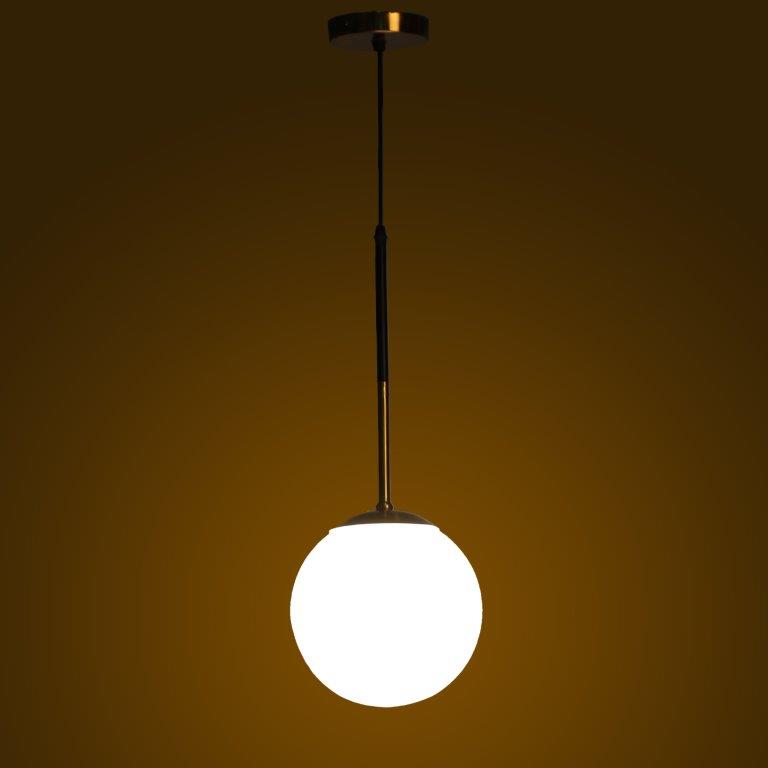 Blanca Black and Gold Iron Hanging Lights - E27 holder - without Bulb - JS-5374-1LP-8inch