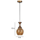 Pez Gold Iron Hanging Lights - E27 holder - without Bulb - JS-5378-1LP