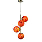 Fuego Gold Iron Hanging Lights - E27 holder - without Bulb - JS-5380-4LP