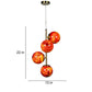 Fuego Gold Iron Hanging Lights - E27 holder - without Bulb - JS-5380-4LP