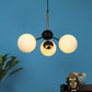 Tres Black and Gold Iron Hanging Lights - E27 holder - without Bulb - JS-5381-3LP