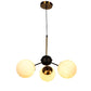 Tres Black and Gold Iron Hanging Lights - E27 holder - without Bulb - JS-5381-3LP