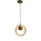 Crema Gold Iron Hanging Lights - Inbuilt LED - JS-684-1LP