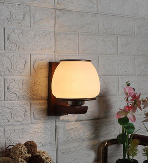 Eliante Favorito Brown Wood Wall Light - E27 holder - without Bulb - JS-7284-1W