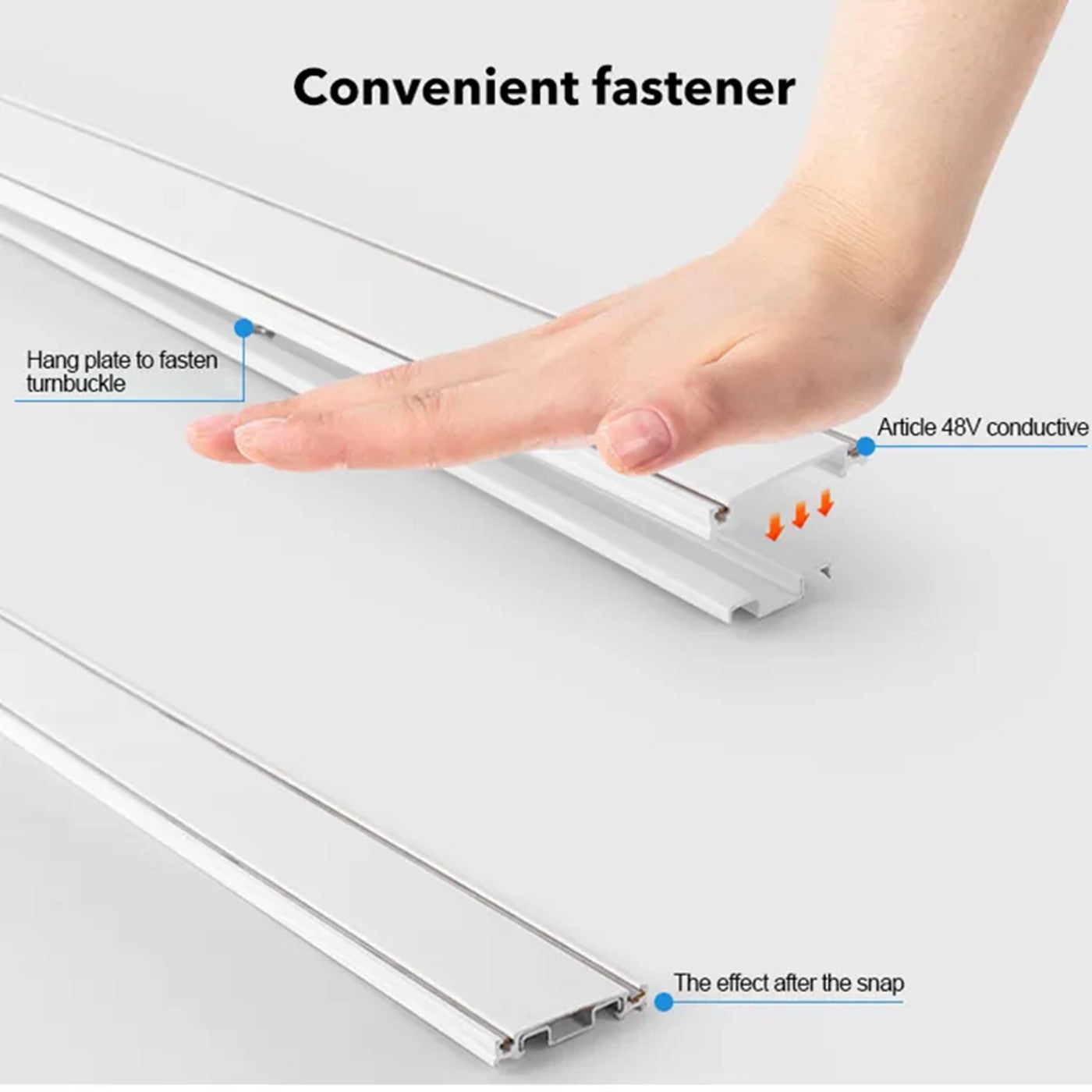 JS-AKS Ultra-Slim Magnetic Track Channel