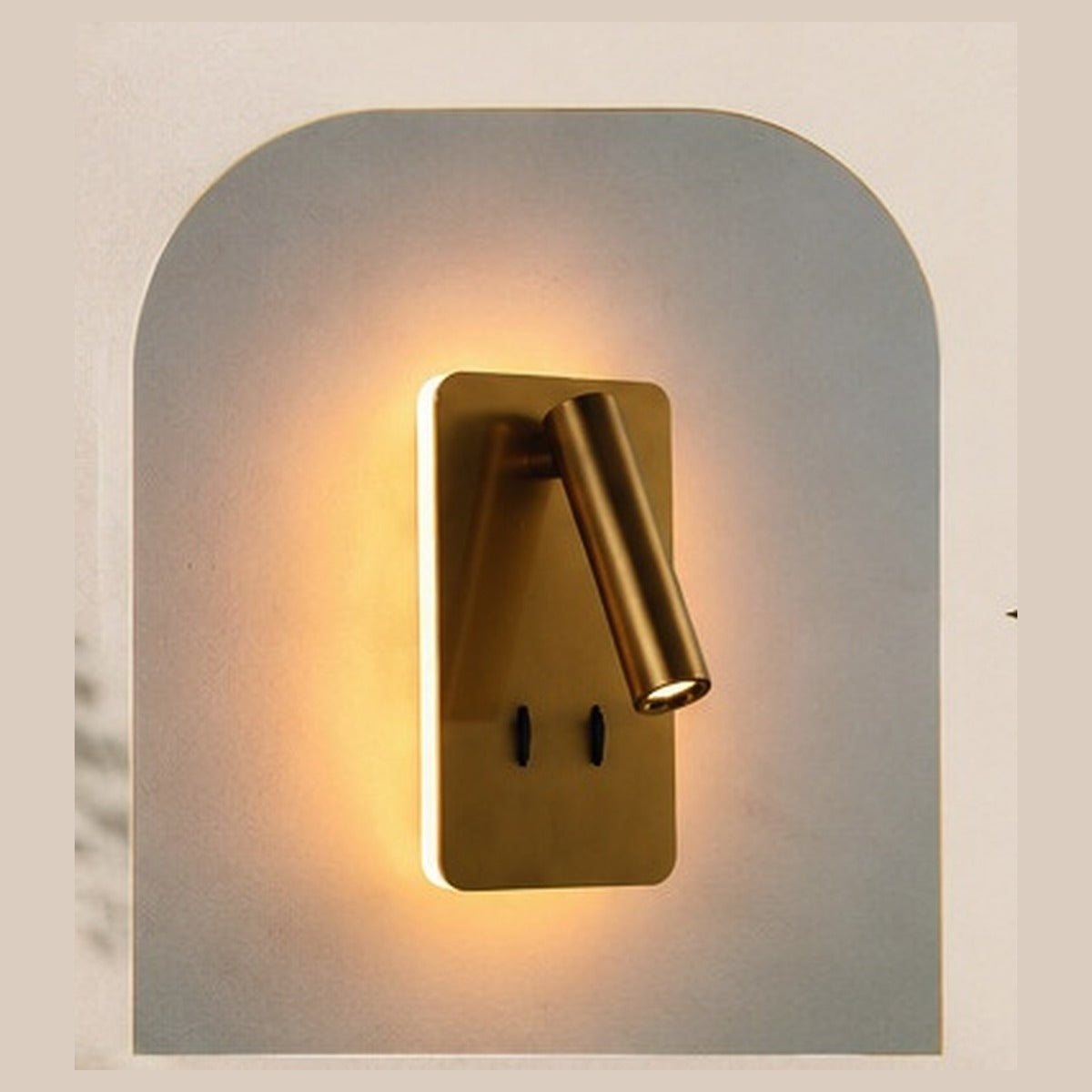 Kane Rect Reading wall light, alternate angle