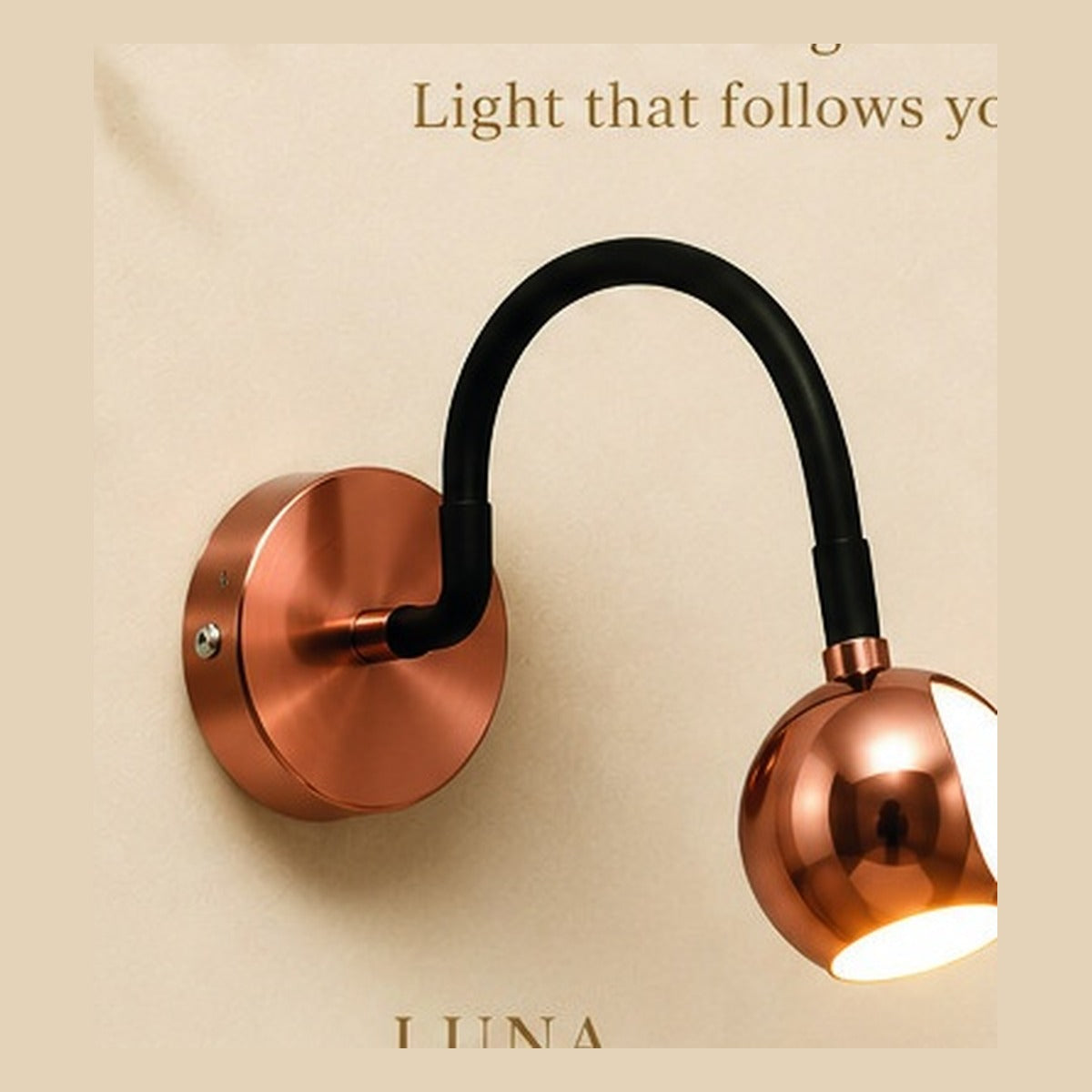 Luna Spot Light, rose gold finish