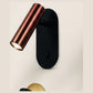 Oval Spot reading wall light, copper finish