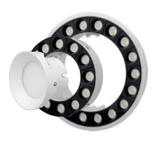 JS-LTM-Adore Ring 20w + Adore 15w Trimless Ring + Adore 6w Downlight 41w Round Laser Blade Cluster Spotlight