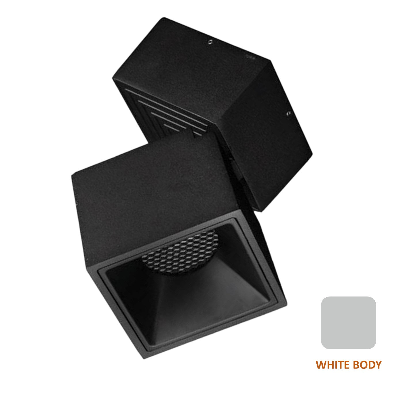 JS-LTM-Pace Square White Body 12w Tiltable Surface Cob Downlight