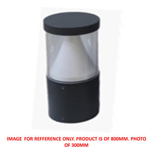 JS-RIM-ROB-4512-800mm SLEEK KRYSTAL 12w Garden Bollard Light