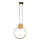 Gold Aluminium Hanging Light - Inbuilt LED - JS-RING-1LP-LE