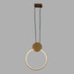 Gold Aluminium Hanging Light - Inbuilt LED - JS-RING-1LP-LE