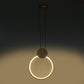 Gold Aluminium Hanging Light - Inbuilt LED - JS-RING-1LP-LE