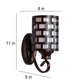 Ladrillo Brown Iron Wall Light - E27 holder - without Bulb - JS-Z021-1W