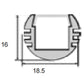 JSAS-Basic LP 01-05 Surface Alluminium Profile For Strips